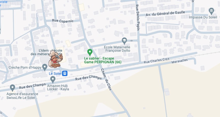 Plan d'accès au restaurant Chez Tony